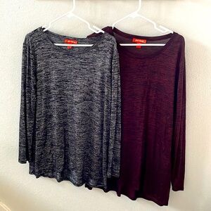 Duo long sleeve tops